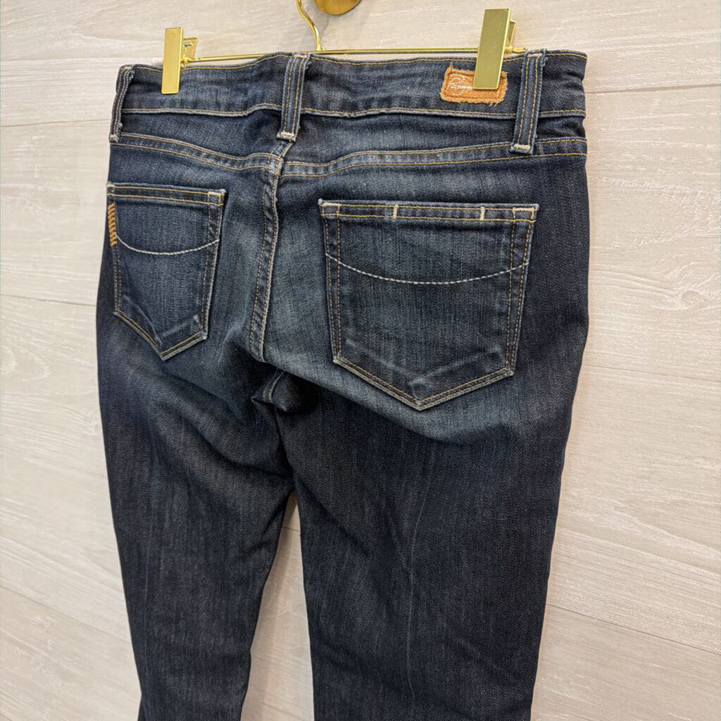 Paige Dark Wash Laurel Canyon Jeans 27