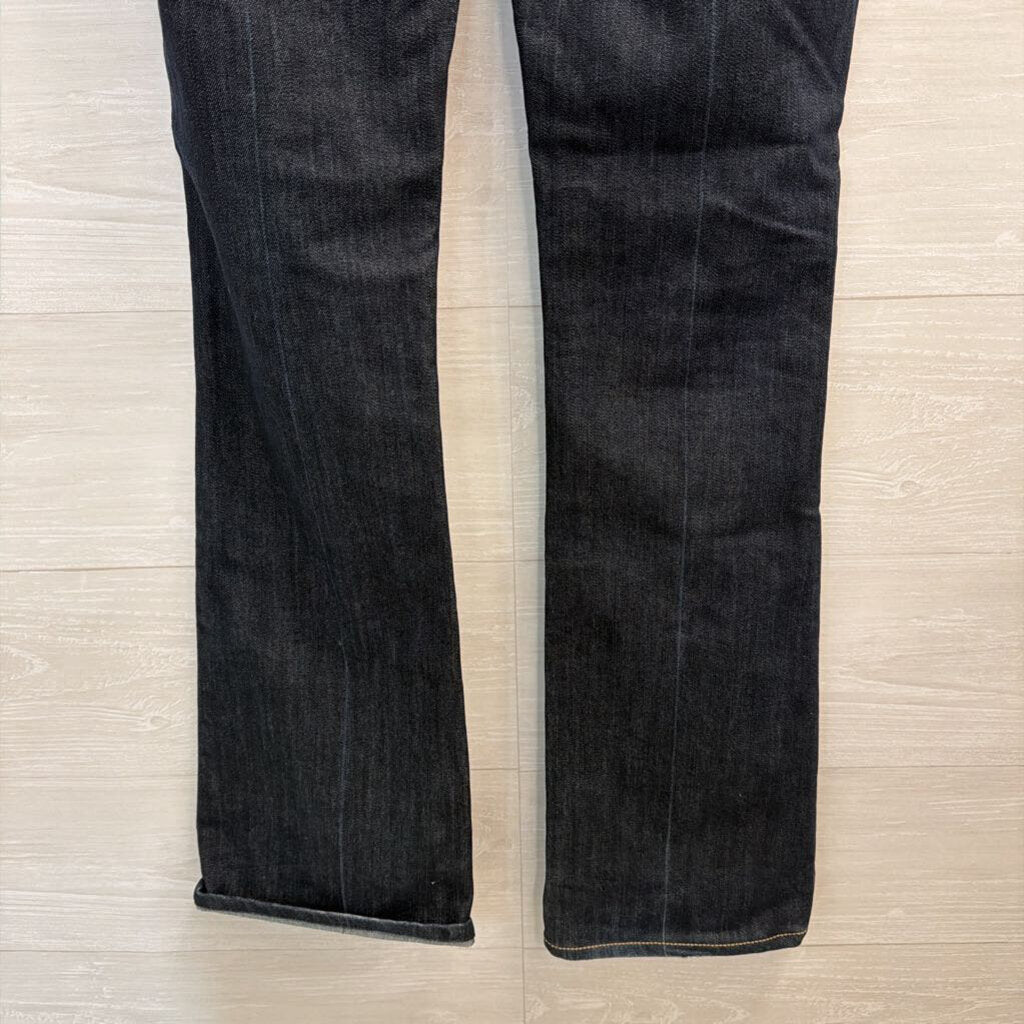 Paige Dark Wash Laurel Canyon Jeans 27