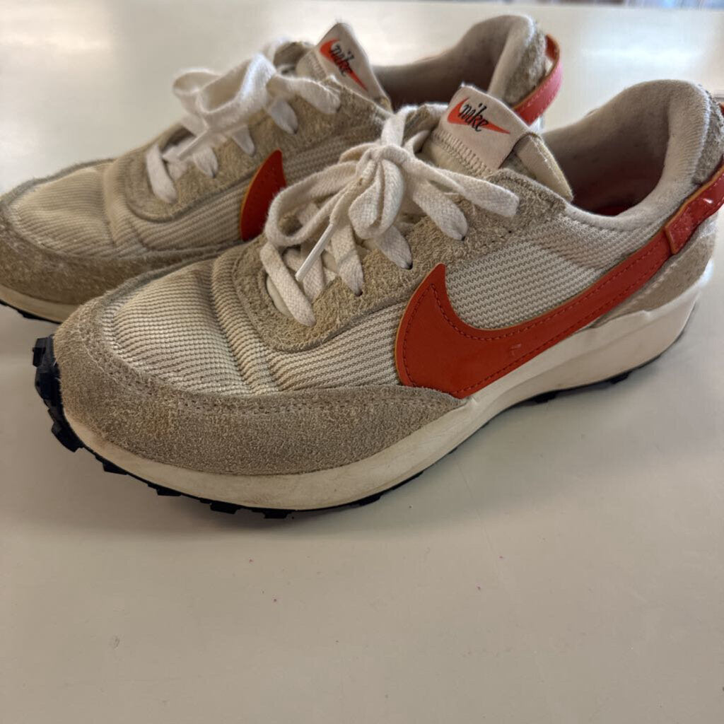Nike Beige/ Orange Waffle Debut Vintage Sneakers 7