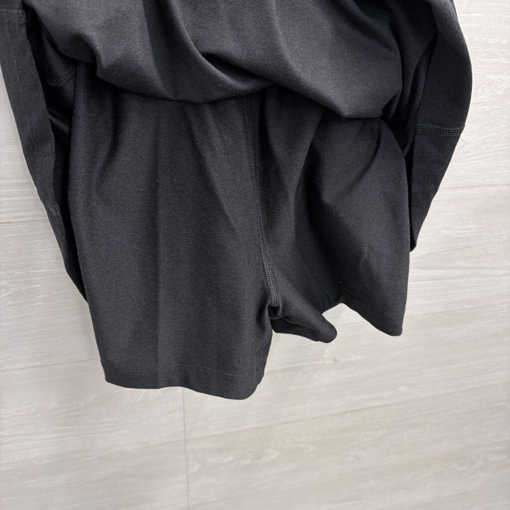 Black Athletic Dress With Shorts Large