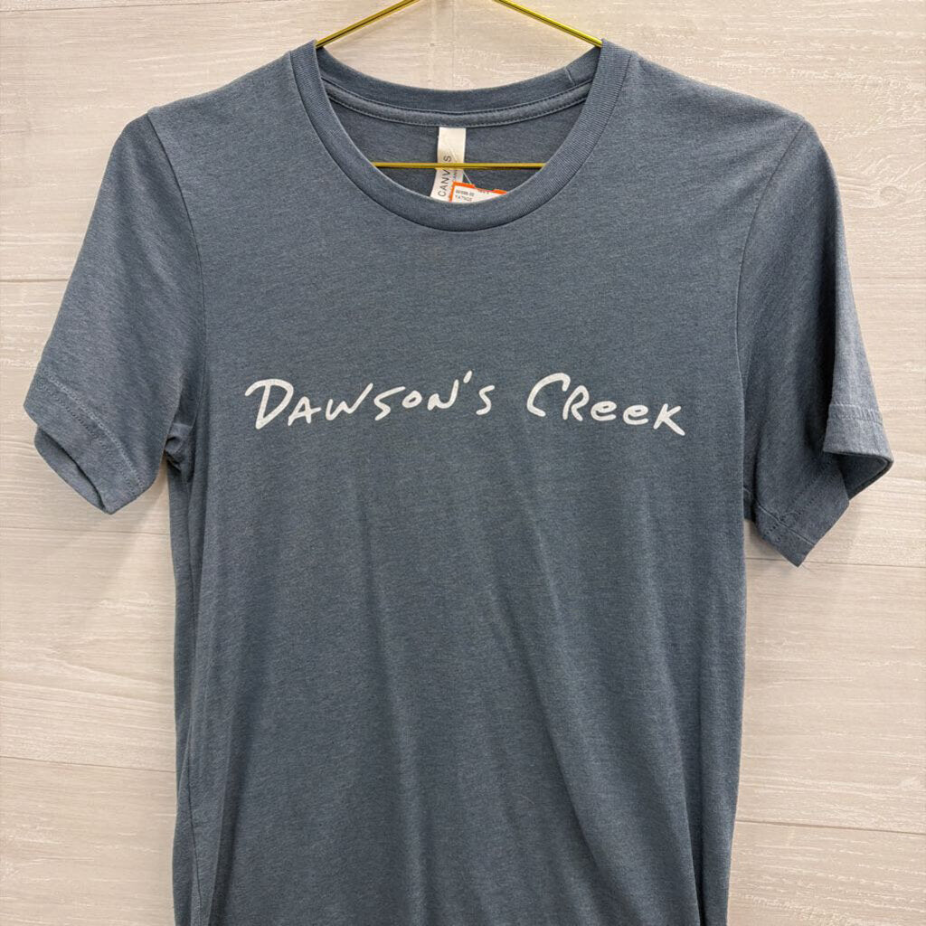 Blue/ White Dawson's Creek Short Sleeve Graphic Tee Small