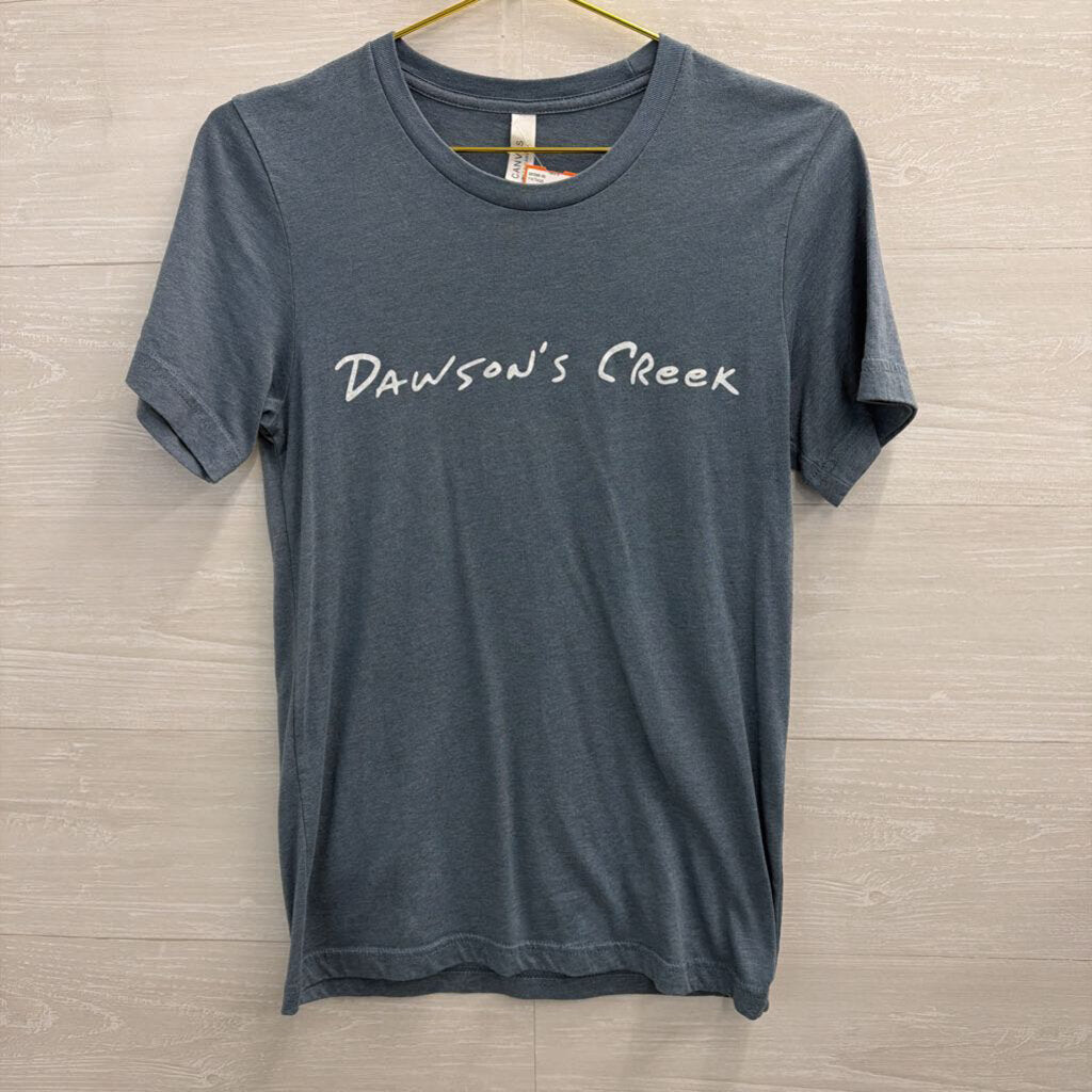 Blue/ White Dawson's Creek Short Sleeve Graphic Tee Small