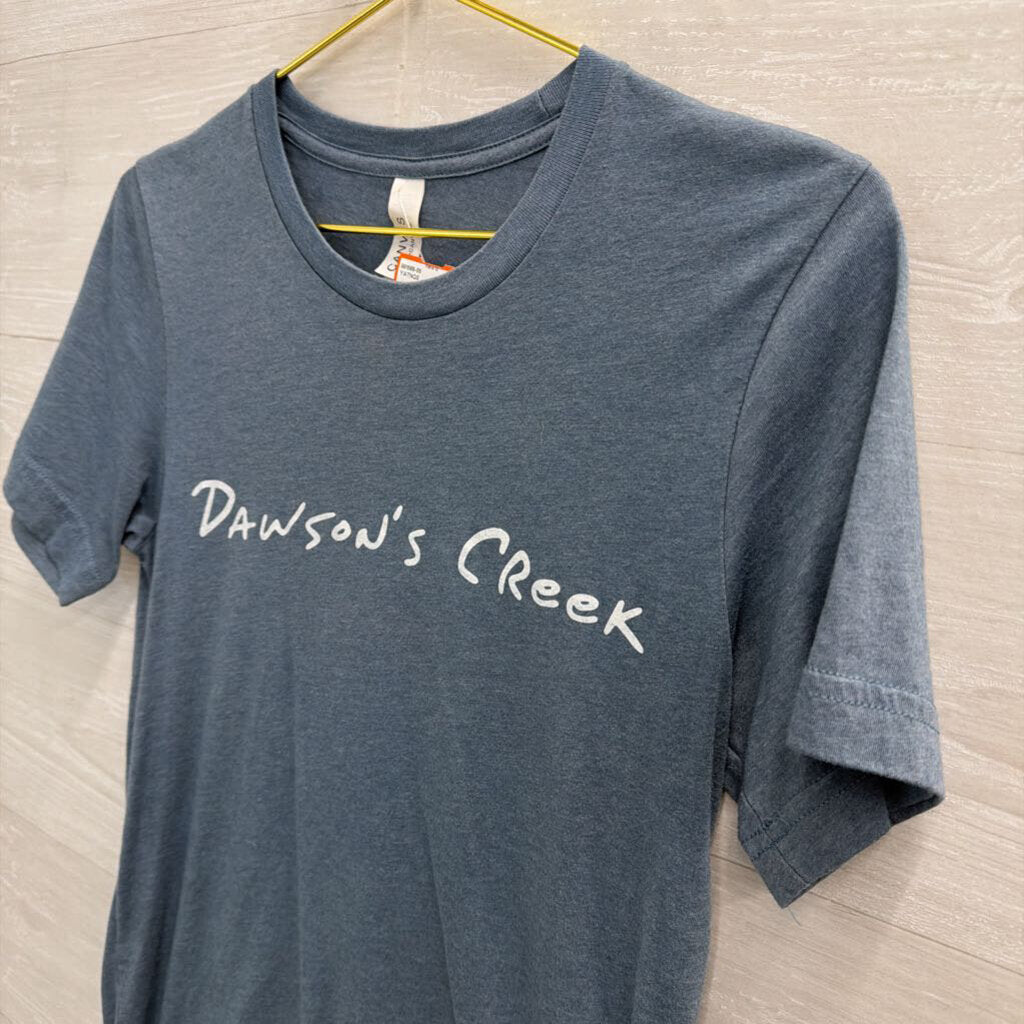 Blue/ White Dawson's Creek Short Sleeve Graphic Tee Small