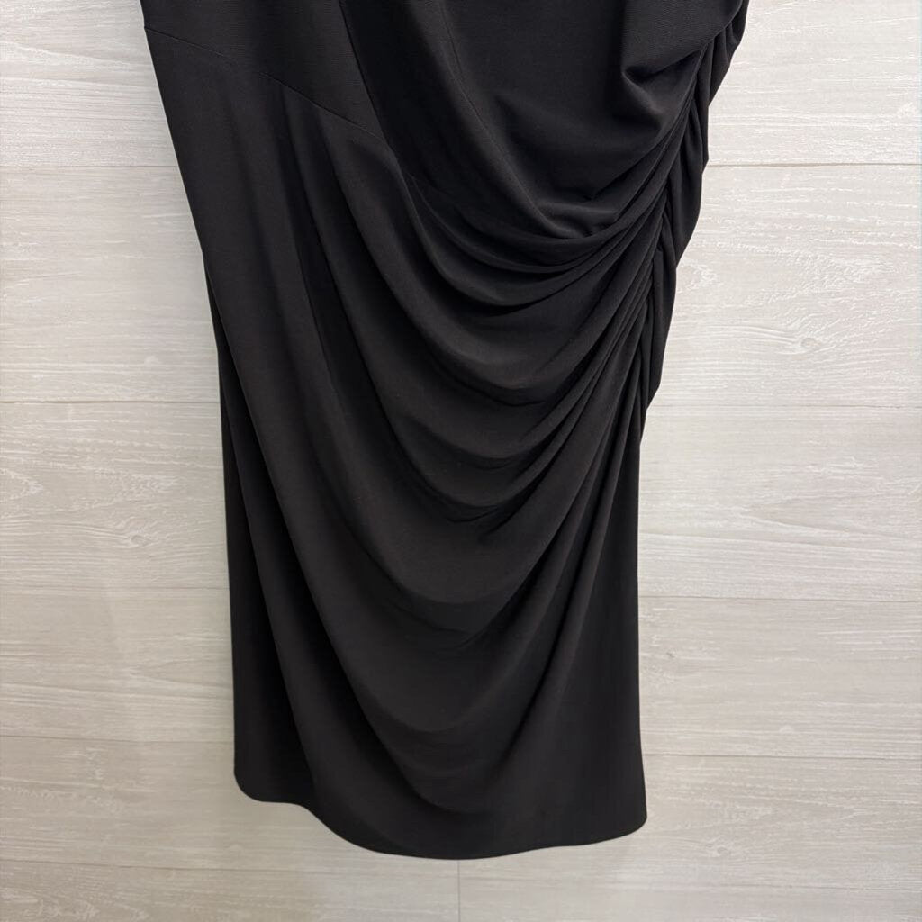 R and M Richards Black Cutout Detail Sleeveless Dress 14W