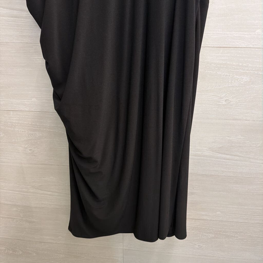 R and M Richards Black Cutout Detail Sleeveless Dress 14W