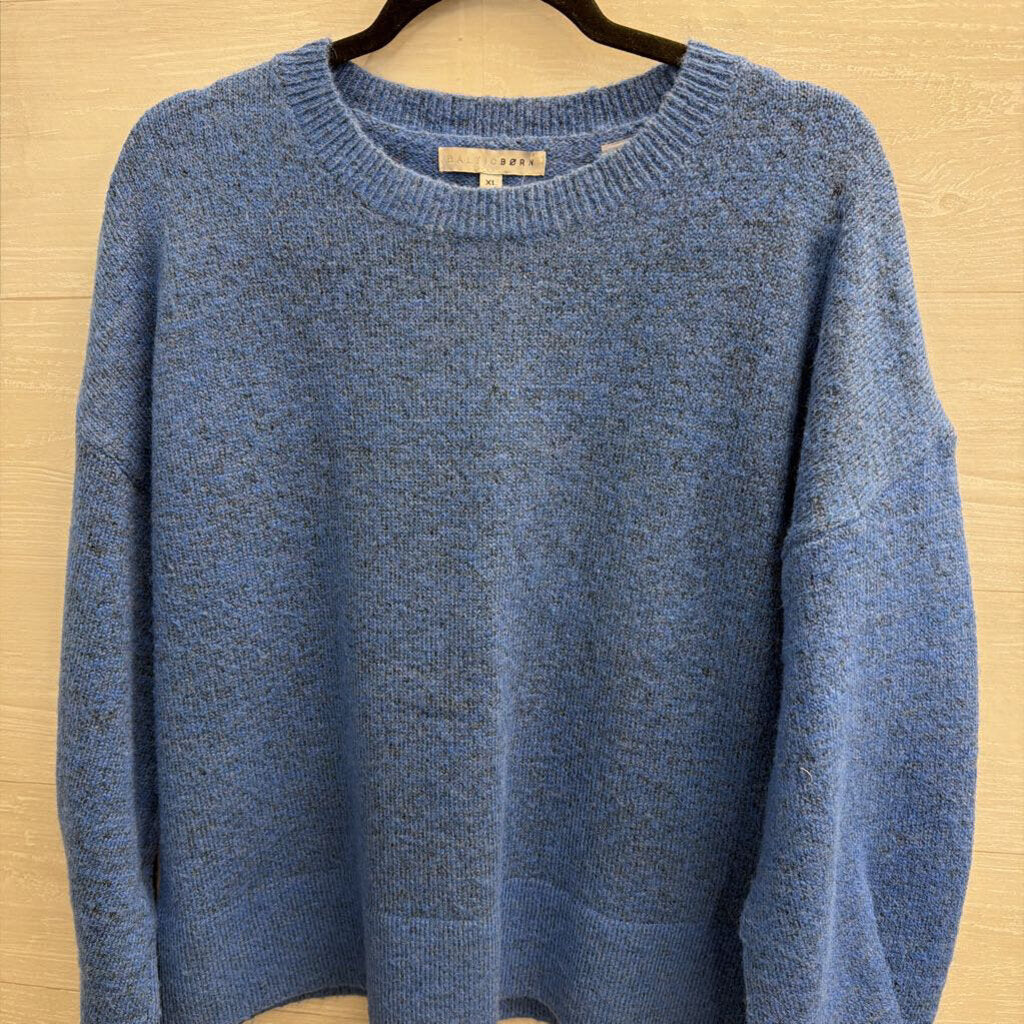 Baltic Born Blue Soft Knit Long Sleeve Sweater Extra Large