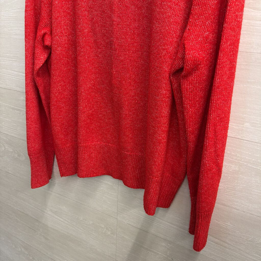 RRenuar Red Soft Knit Long Sleeve Sweater Extra Large