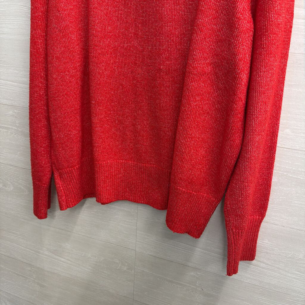 RRenuar Red Soft Knit Long Sleeve Sweater Extra Large