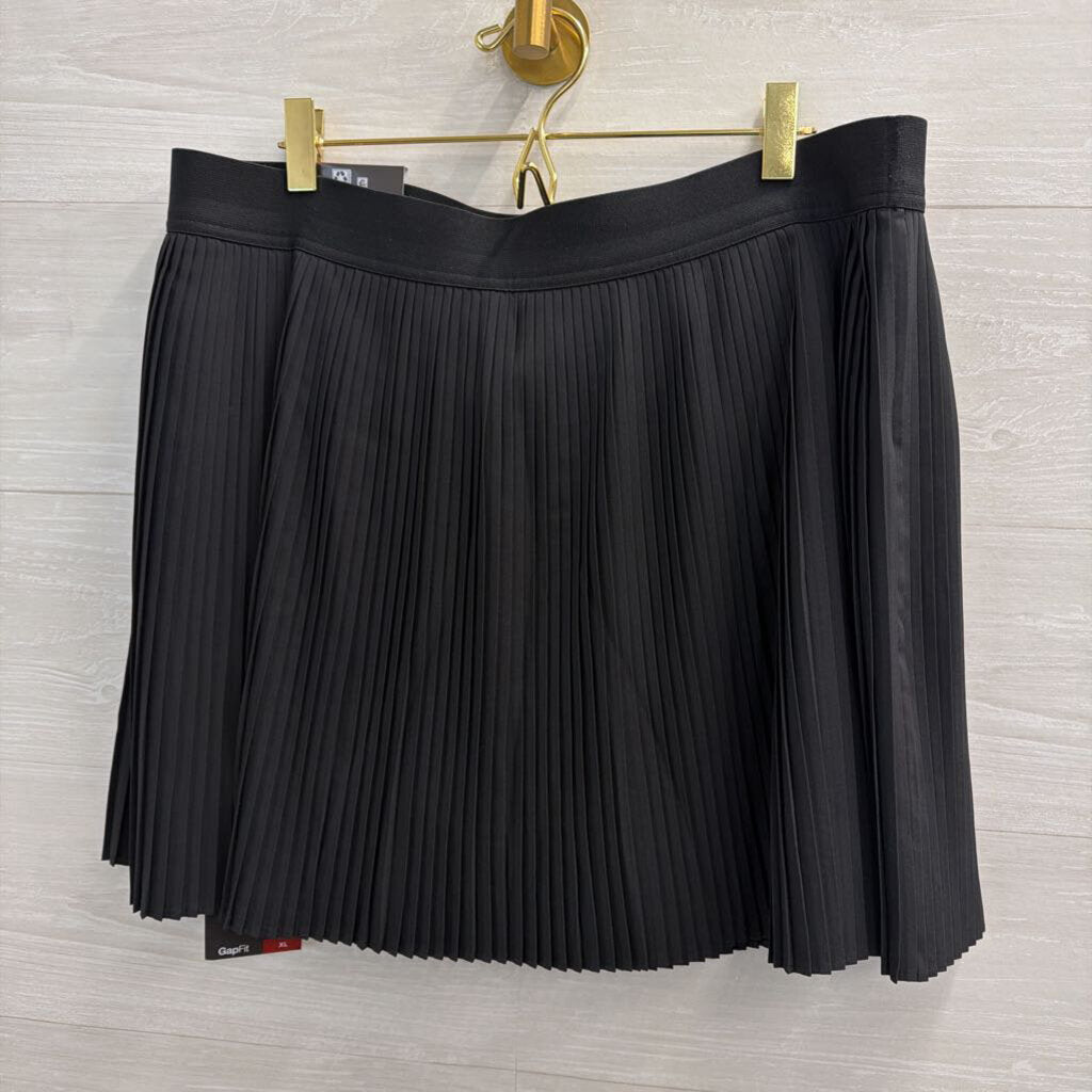 Gap Fit Black Pleated Athletic Skort Extra Large