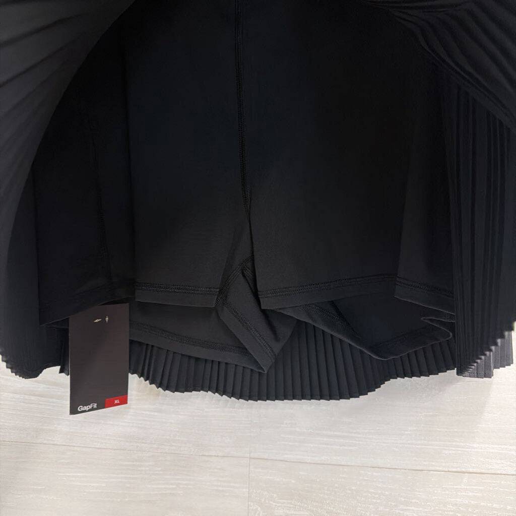Gap Fit Black Pleated Athletic Skort Extra Large