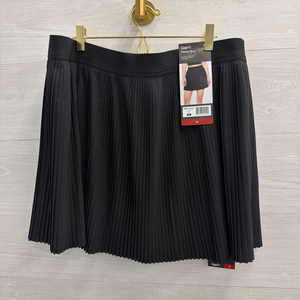 Gap Fit Black Pleated Athletic Skort Extra Large