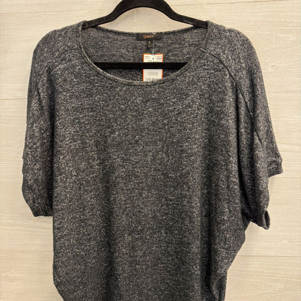 Quince Grey Soft Short Sleeve Top Small