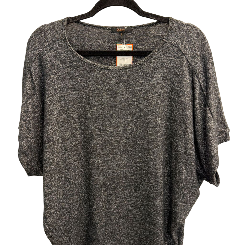 Quince Grey Soft Short Sleeve Top Small