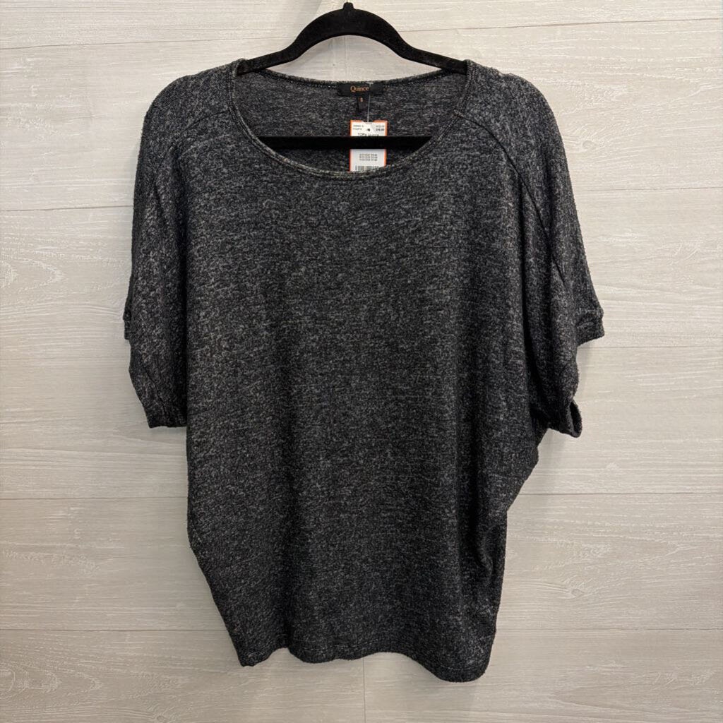 Quince Grey Soft Short Sleeve Top Small