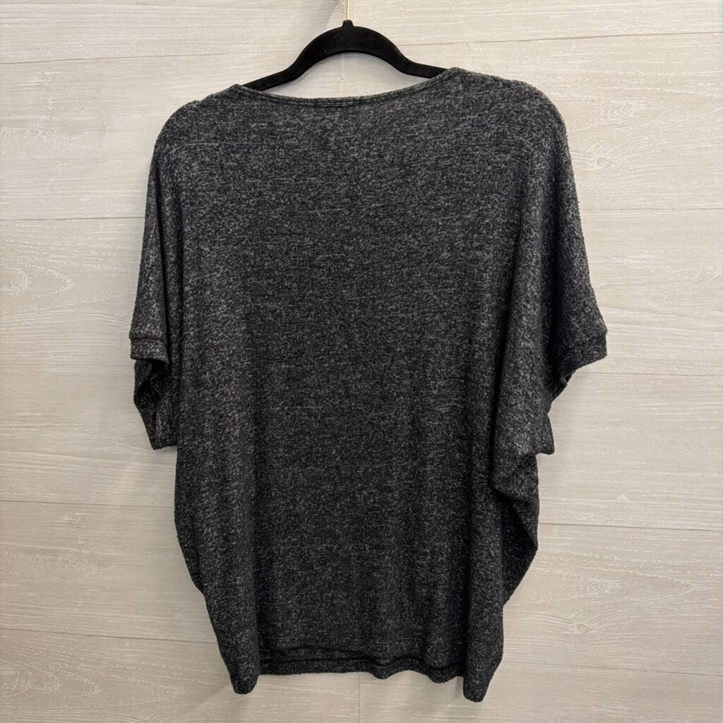Quince Grey Soft Short Sleeve Top Small