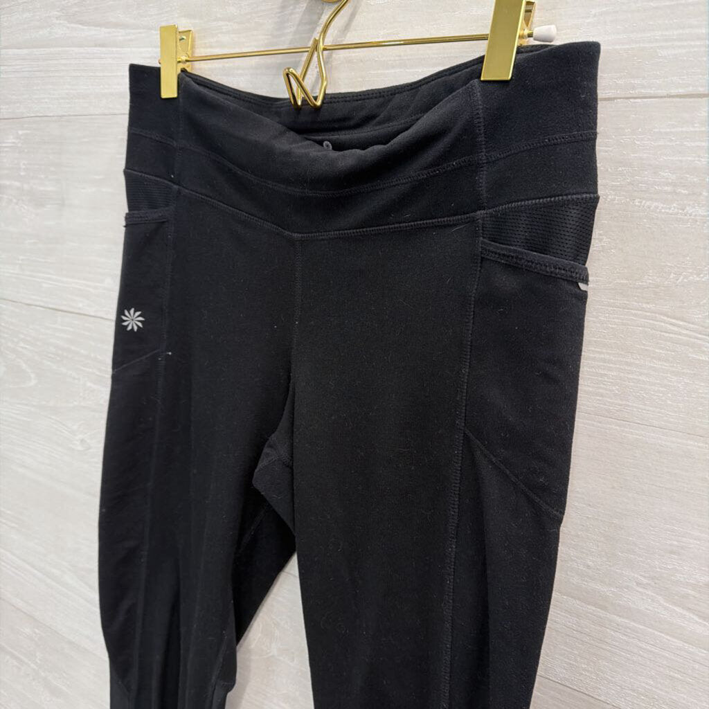 Athleta Black Cropped Leggings Small Tall