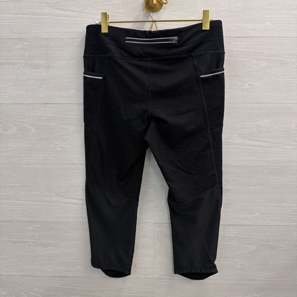 Athleta Black Cropped Leggings Small Tall