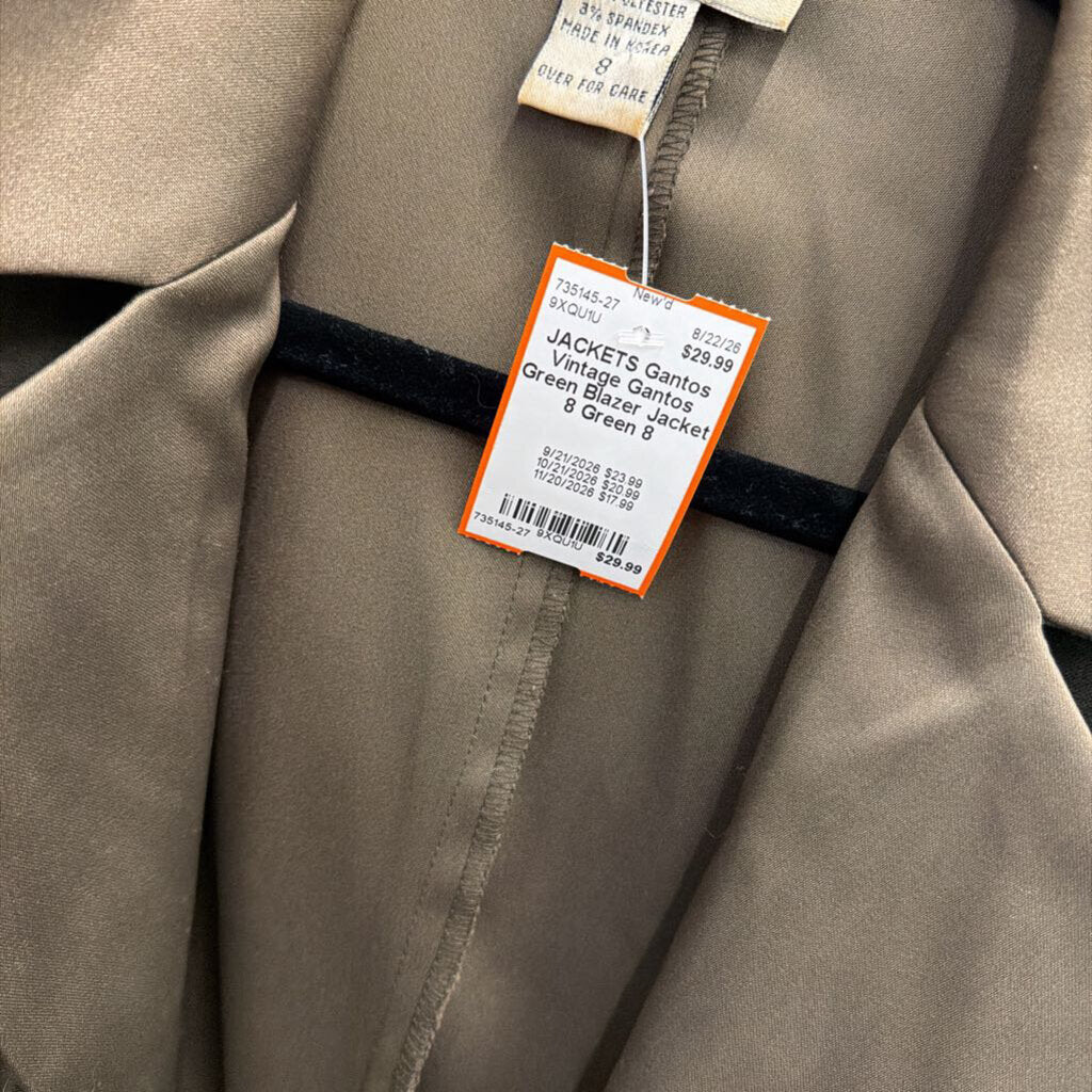 Vintage Gantos Green Blazer Jacket 8
