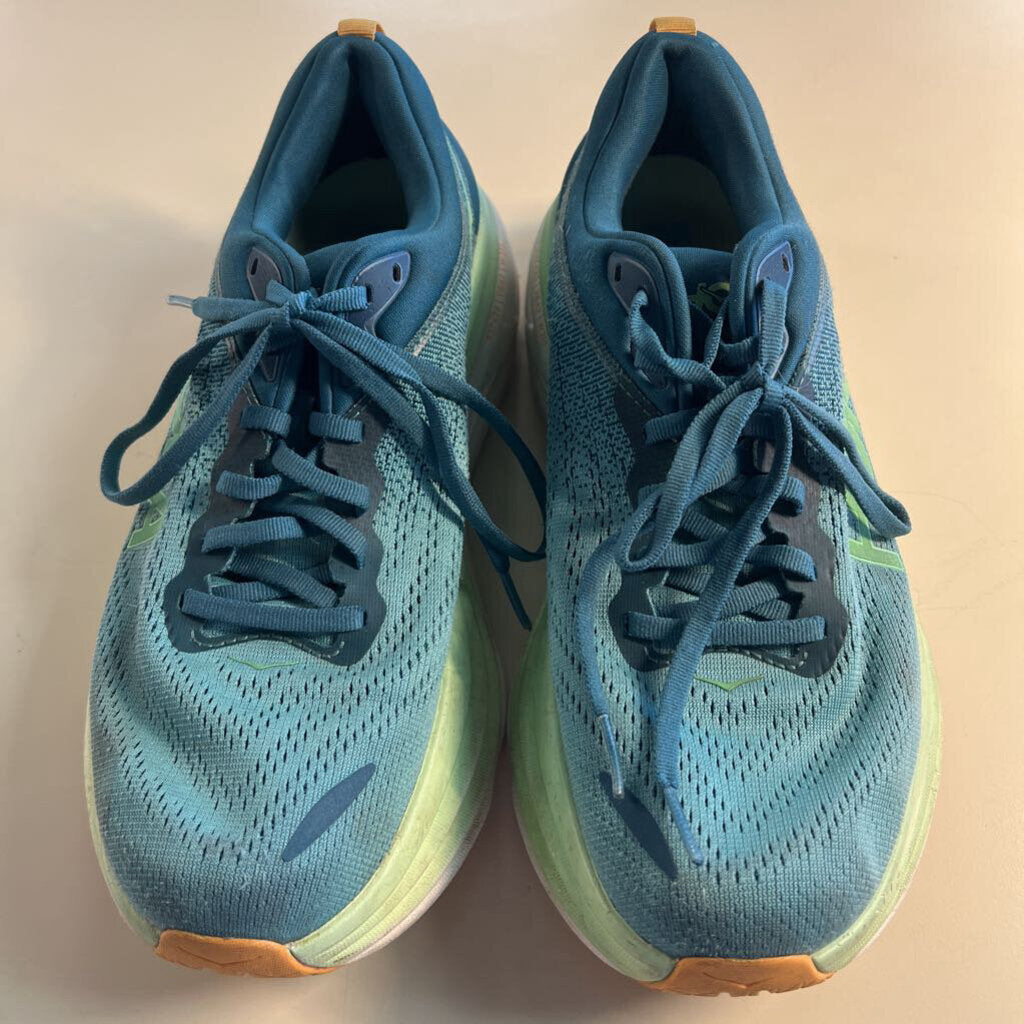 Hoka Blue/ Green Bondi 8 Sneakers 8