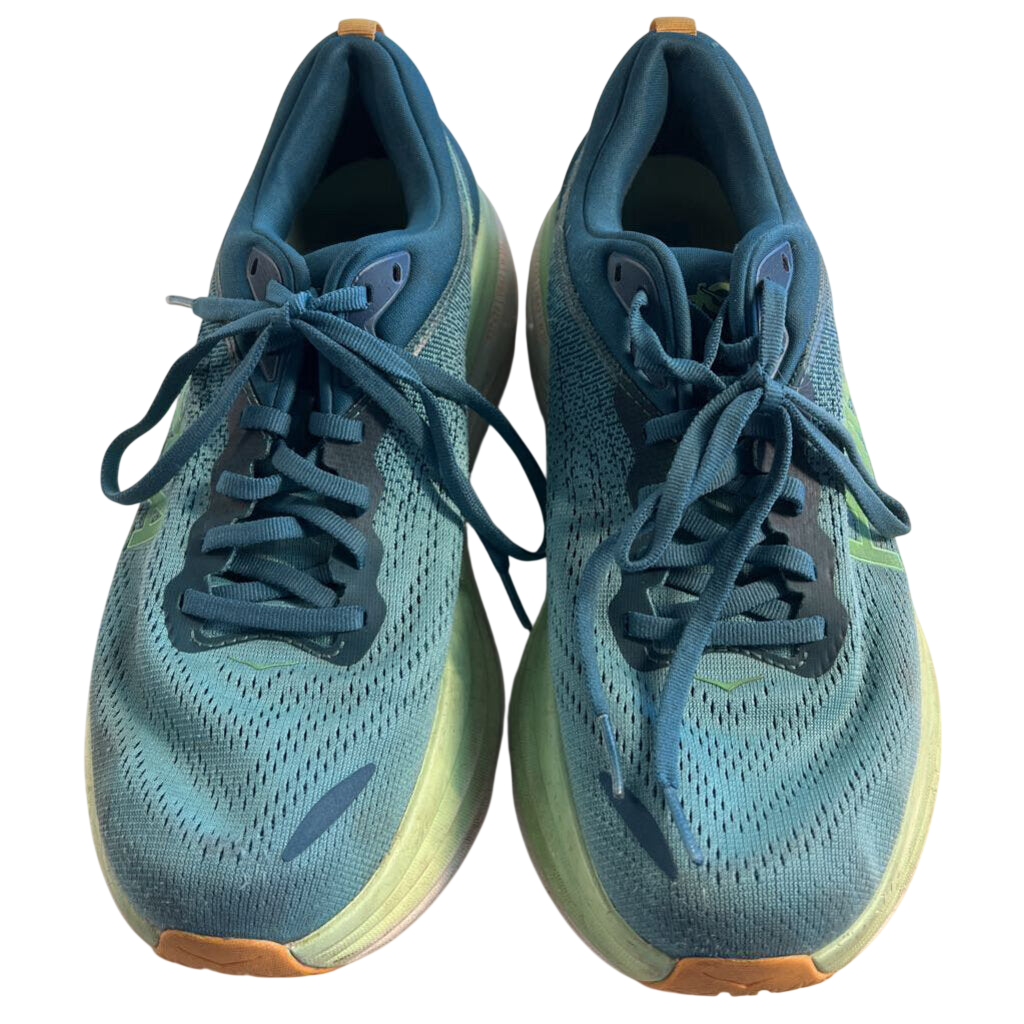 Hoka Blue/ Green Bondi 8 Sneakers 9