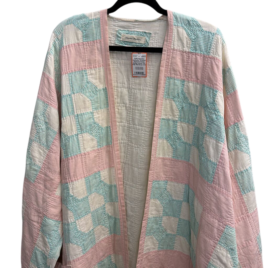Threaded Heirlooms Pastel Quilted Jacket O/S