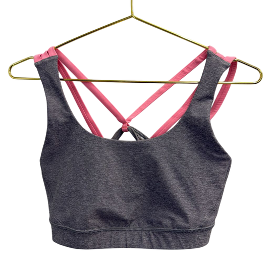 Lululemon Grey/ Pink Strappy Sports Bra 10