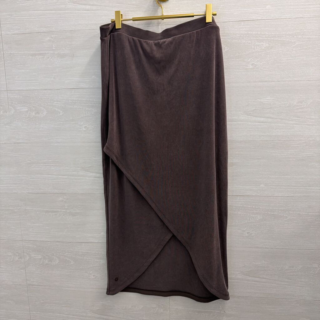 Lululemon Grey Softstreme Midi Skirt Extra Large