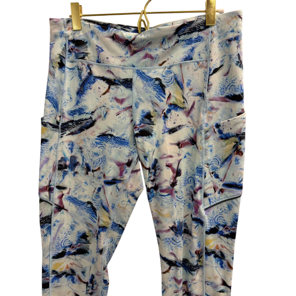 Lululemon Blue/ Multi Print Leggings 10