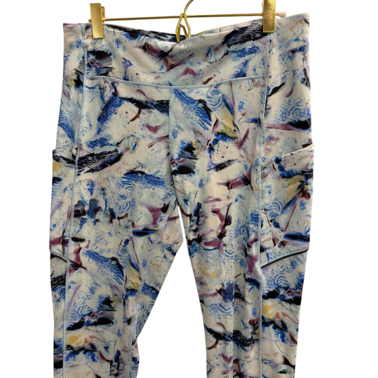 Lululemon Blue/ Multi Print Leggings 10