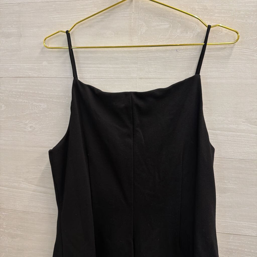 Sunday In Brooklyn Black Button Front Sleeveless Top Large