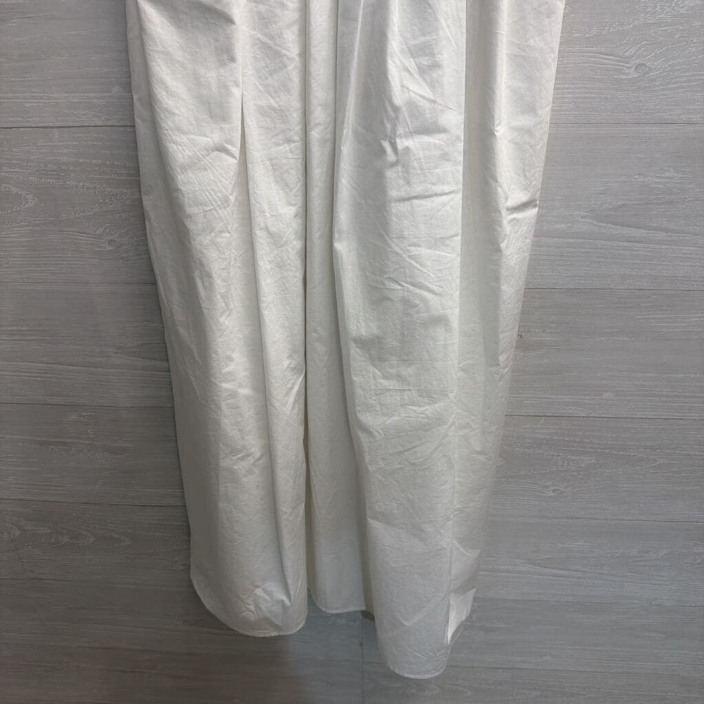 Banana Republic White Sleeveless Midi Dress Large