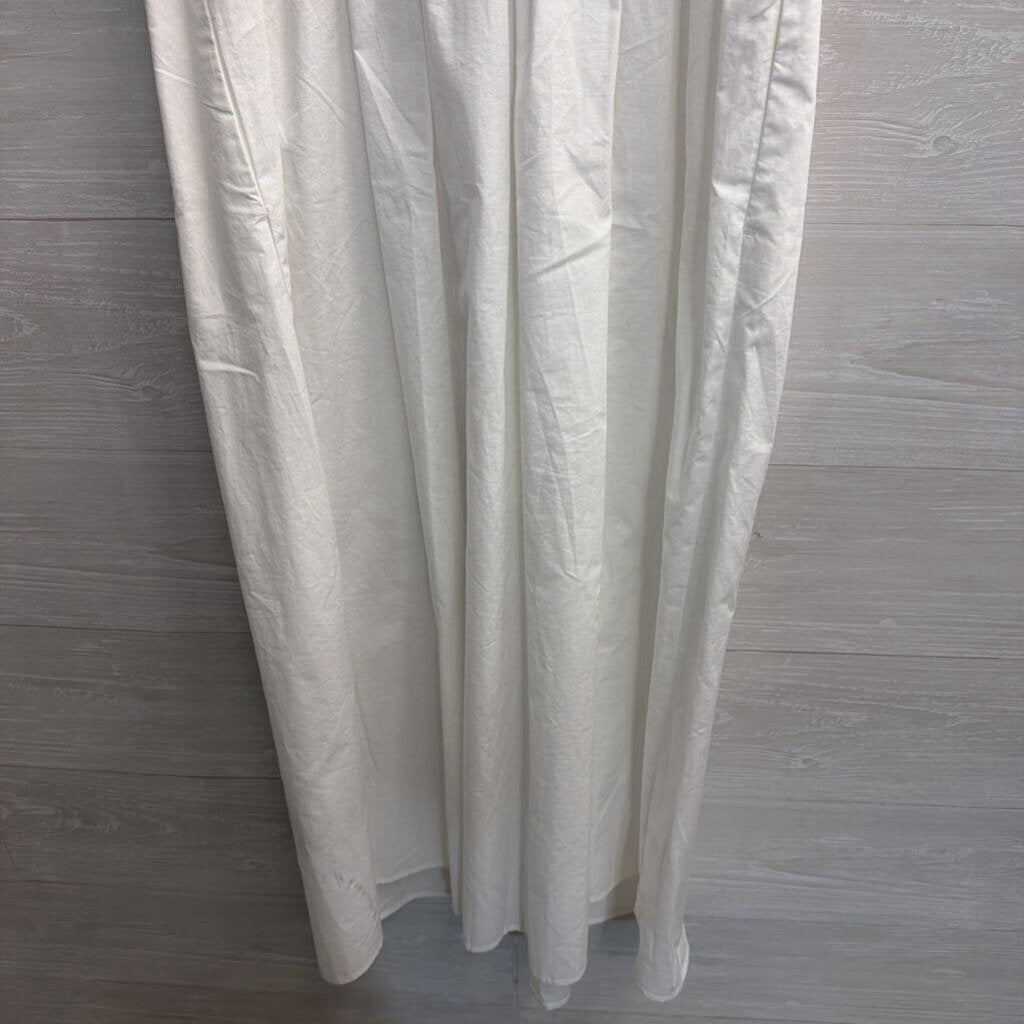 Banana Republic White Sleeveless Midi Dress Large