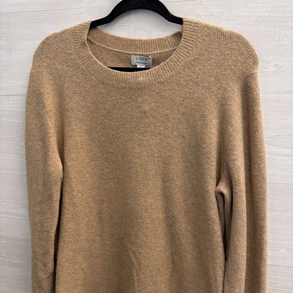 J Crew Brown Soft Knit Long Sleeve Sweater Top Large