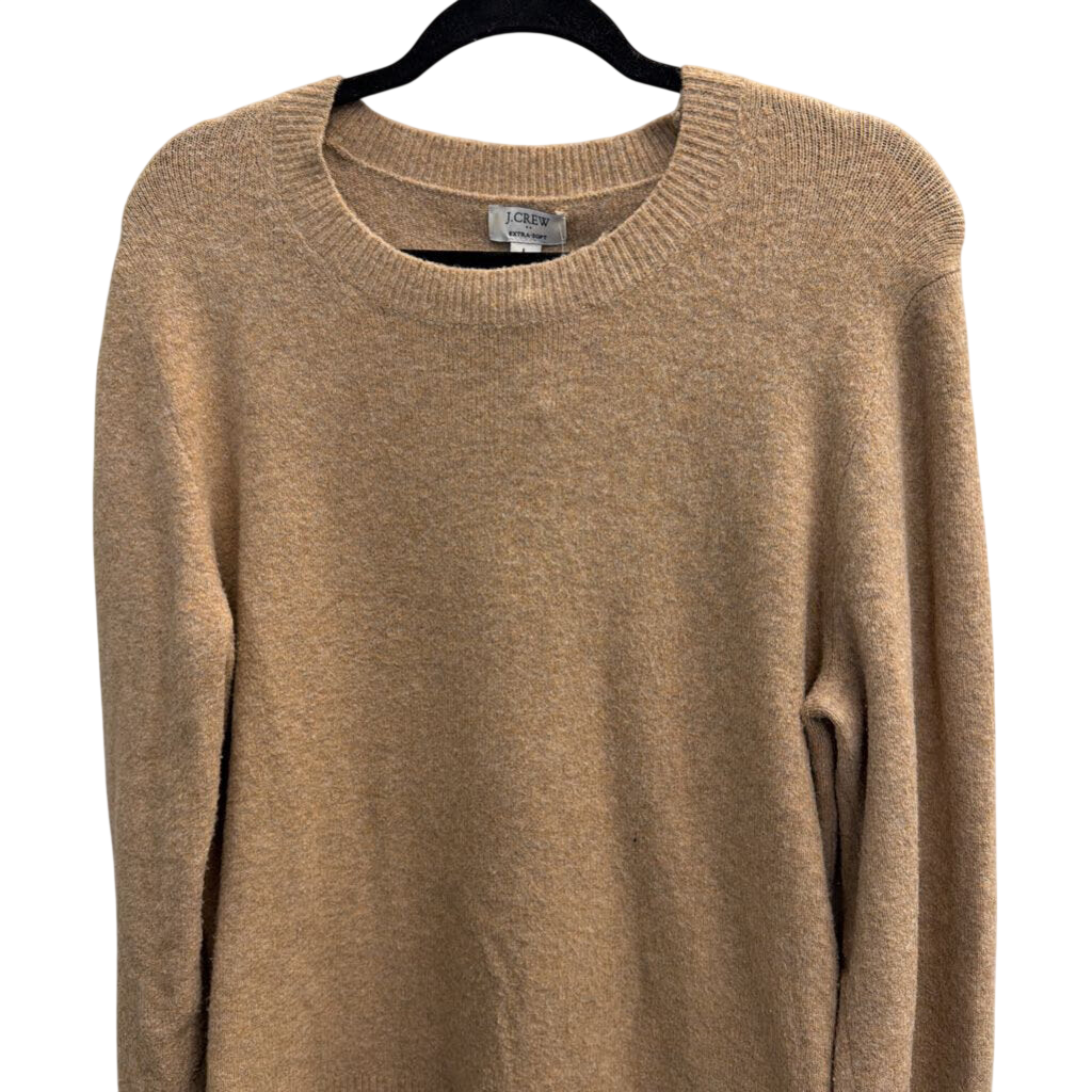 J Crew Brown Soft Knit Long Sleeve Sweater Top Large