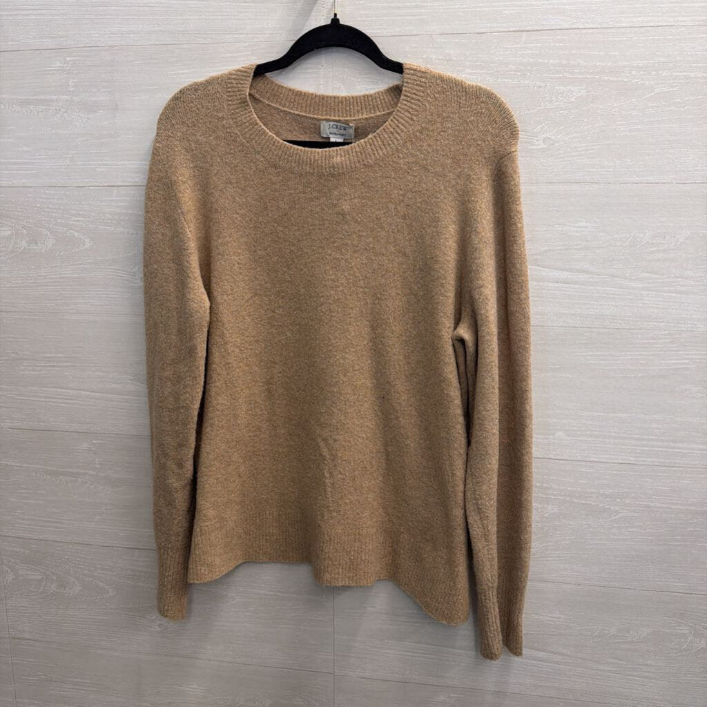 J Crew Brown Soft Knit Long Sleeve Sweater Top Large