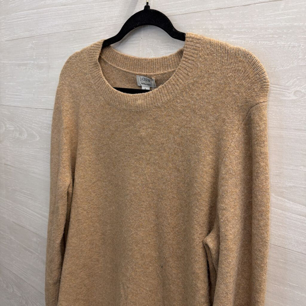 J Crew Brown Soft Knit Long Sleeve Sweater Top Large