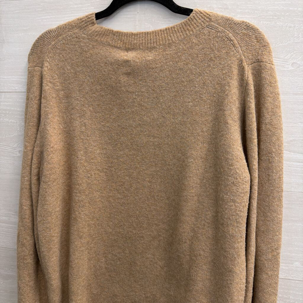 J Crew Brown Soft Knit Long Sleeve Sweater Top Large