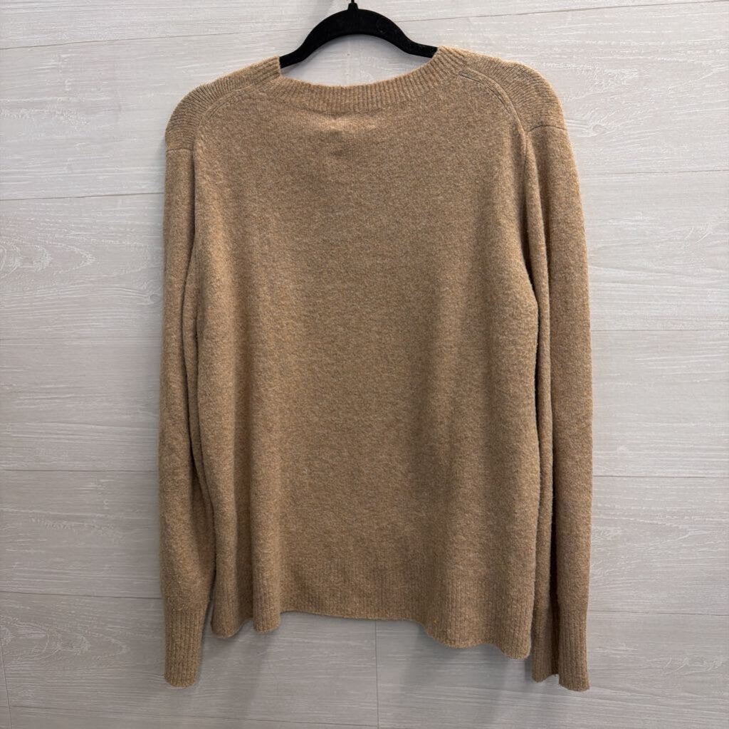 J Crew Brown Soft Knit Long Sleeve Sweater Top Large