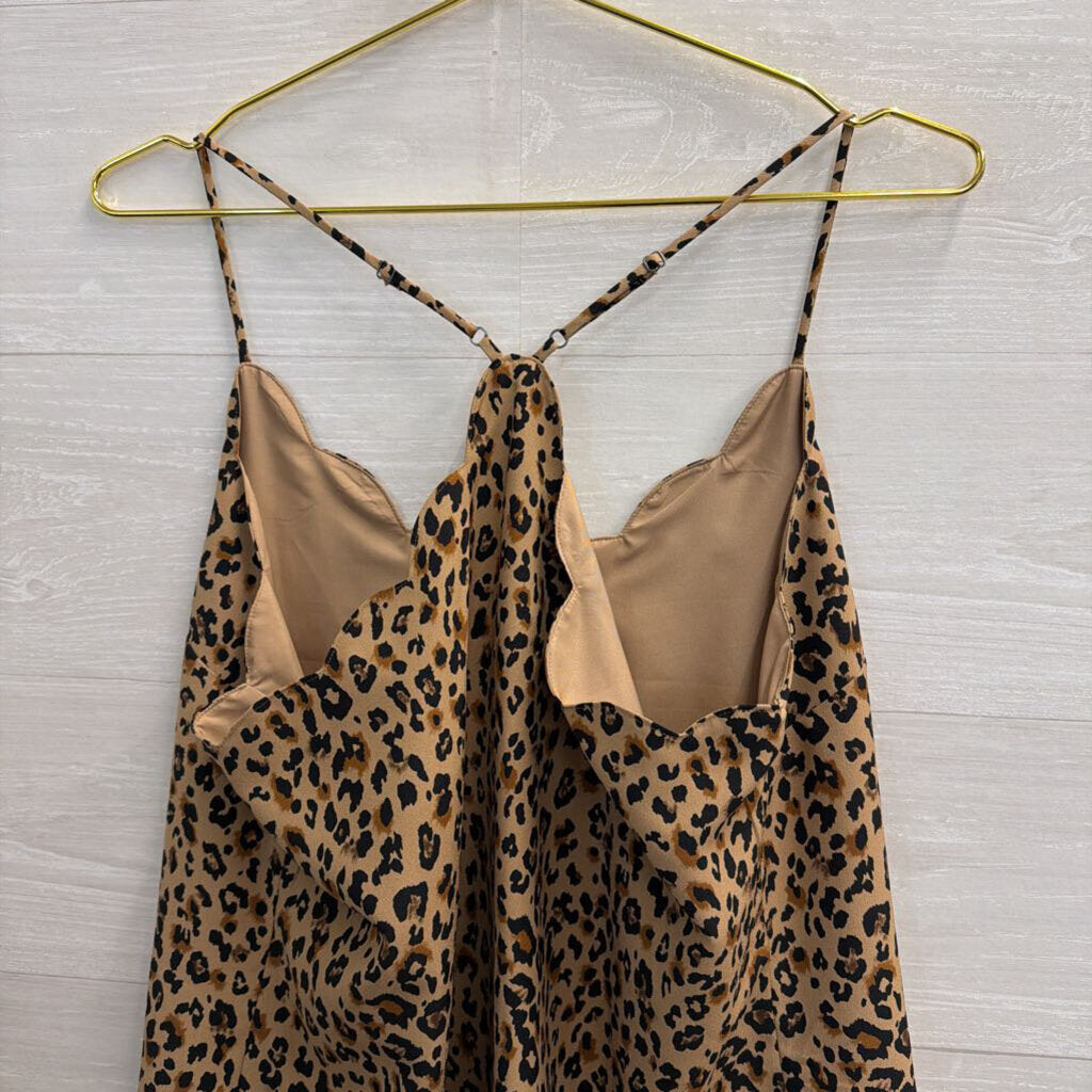 J Crew Brown Leopard Print Tank Top 14