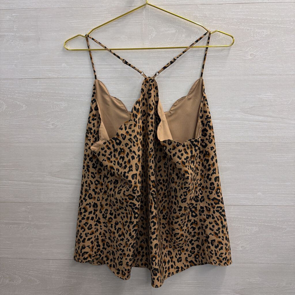 J Crew Brown Leopard Print Tank Top 14