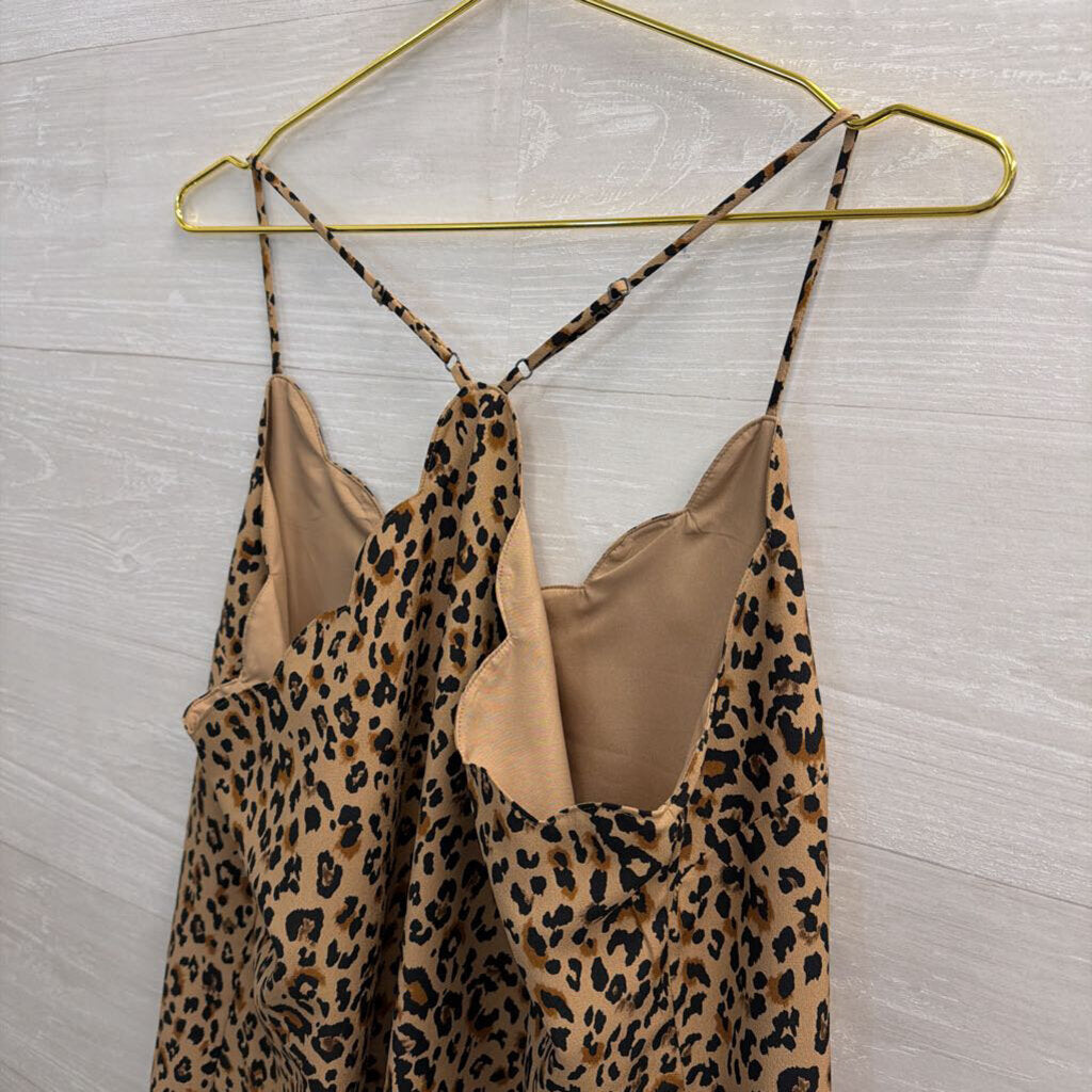 J Crew Brown Leopard Print Tank Top 14