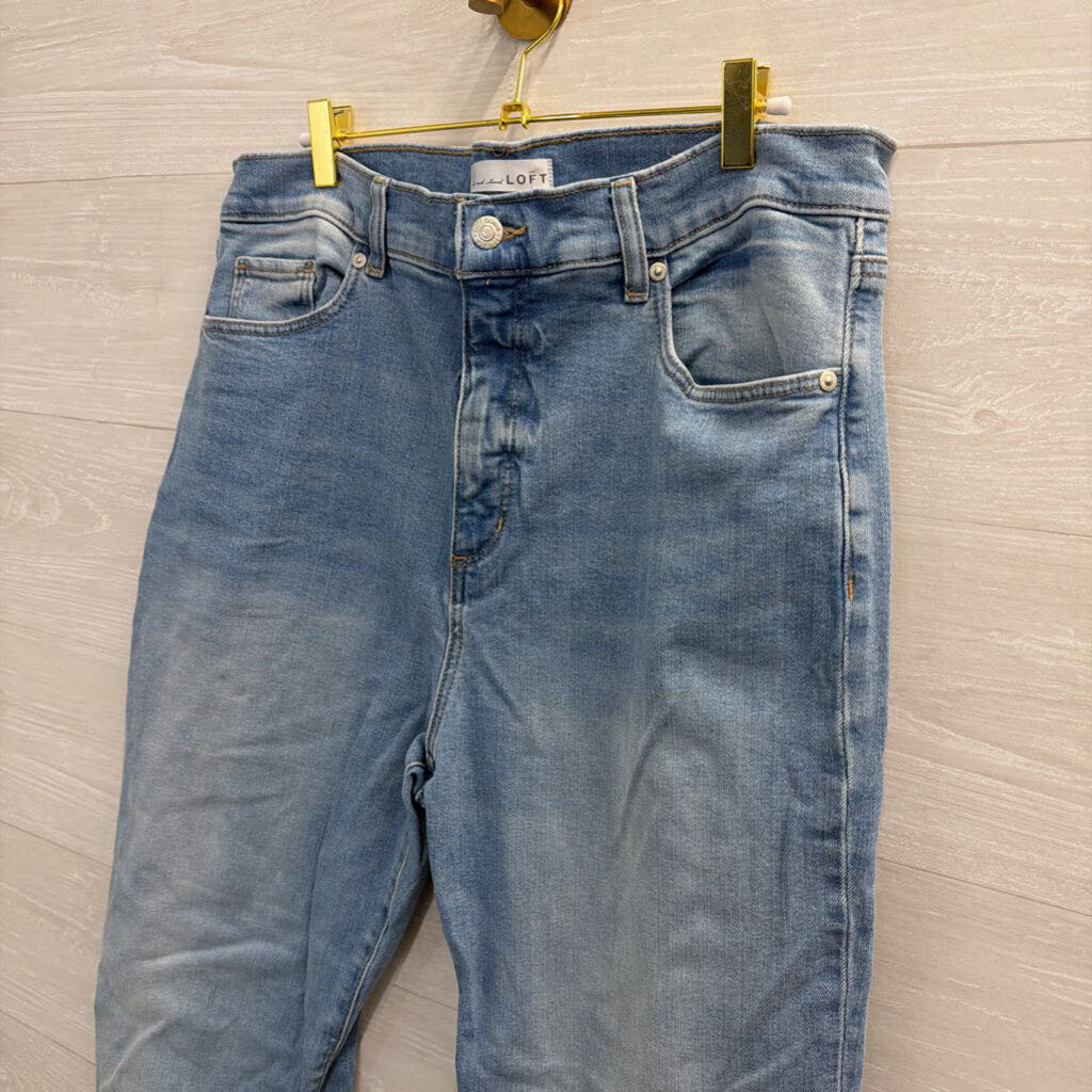 Loft Light Wash The Relaxed Flare Jeans 32