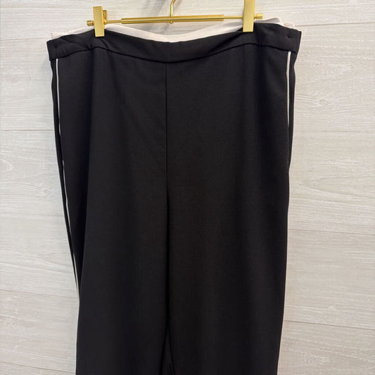 Maeve Black/ White Pull On Track Pants Extra Large Tall