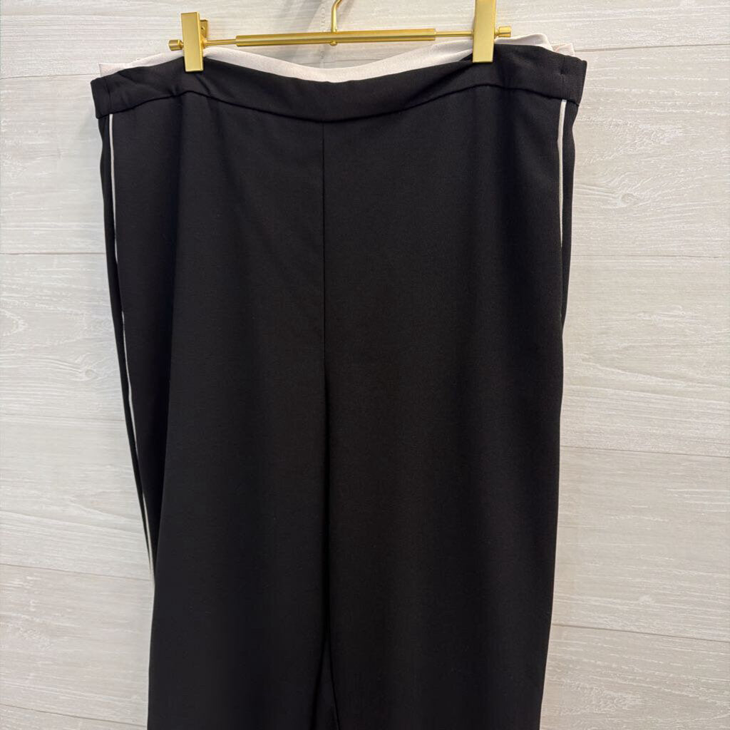 Maeve Black/ White Pull On Track Pants Extra Large Tall