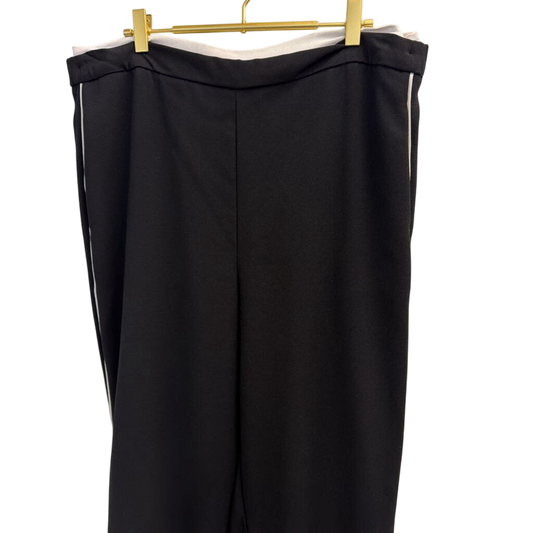 Maeve Black/ White Pull On Track Pants Extra Large Tall