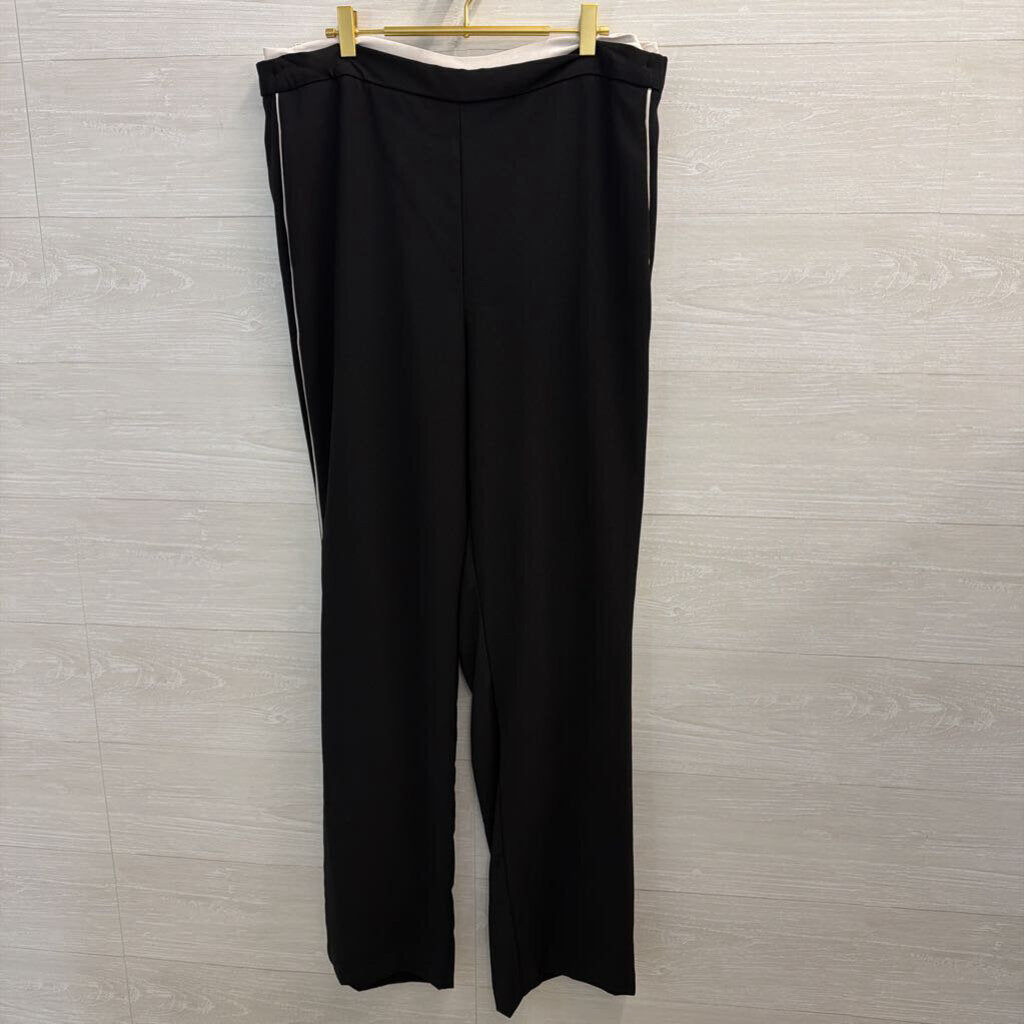 Maeve Black/ White Pull On Track Pants Extra Large Tall