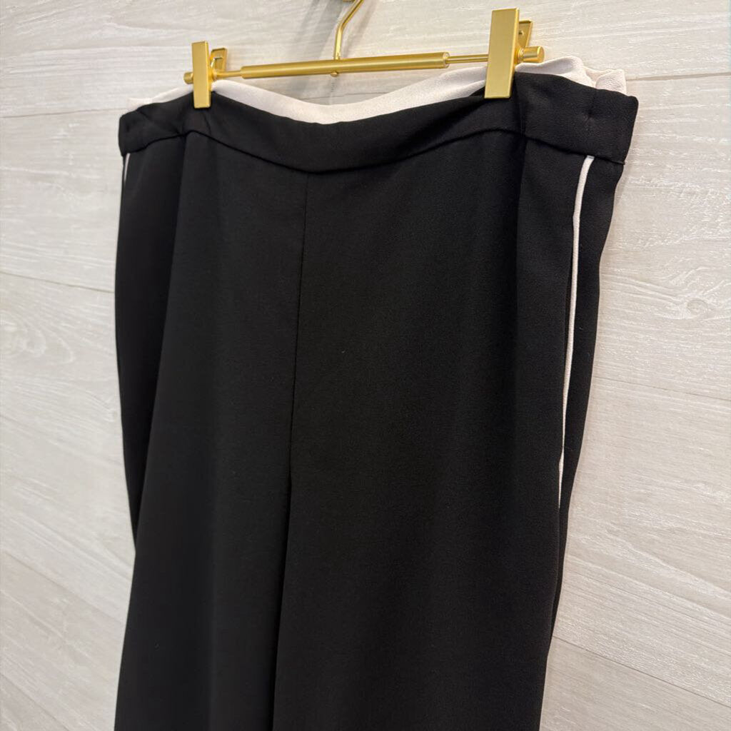 Maeve Black/ White Pull On Track Pants Extra Large Tall