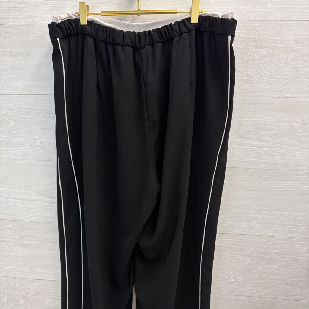 Maeve Black/ White Pull On Track Pants Extra Large Tall