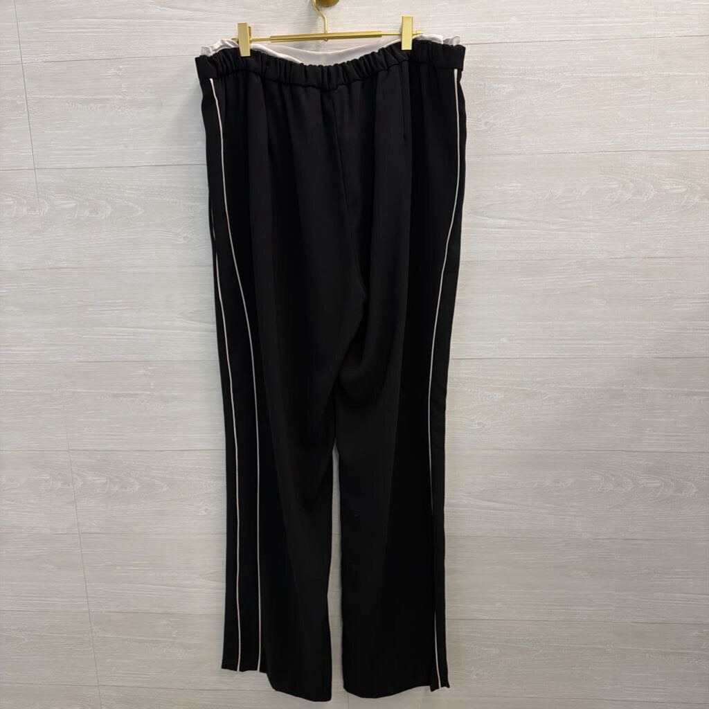 Maeve Black/ White Pull On Track Pants Extra Large Tall