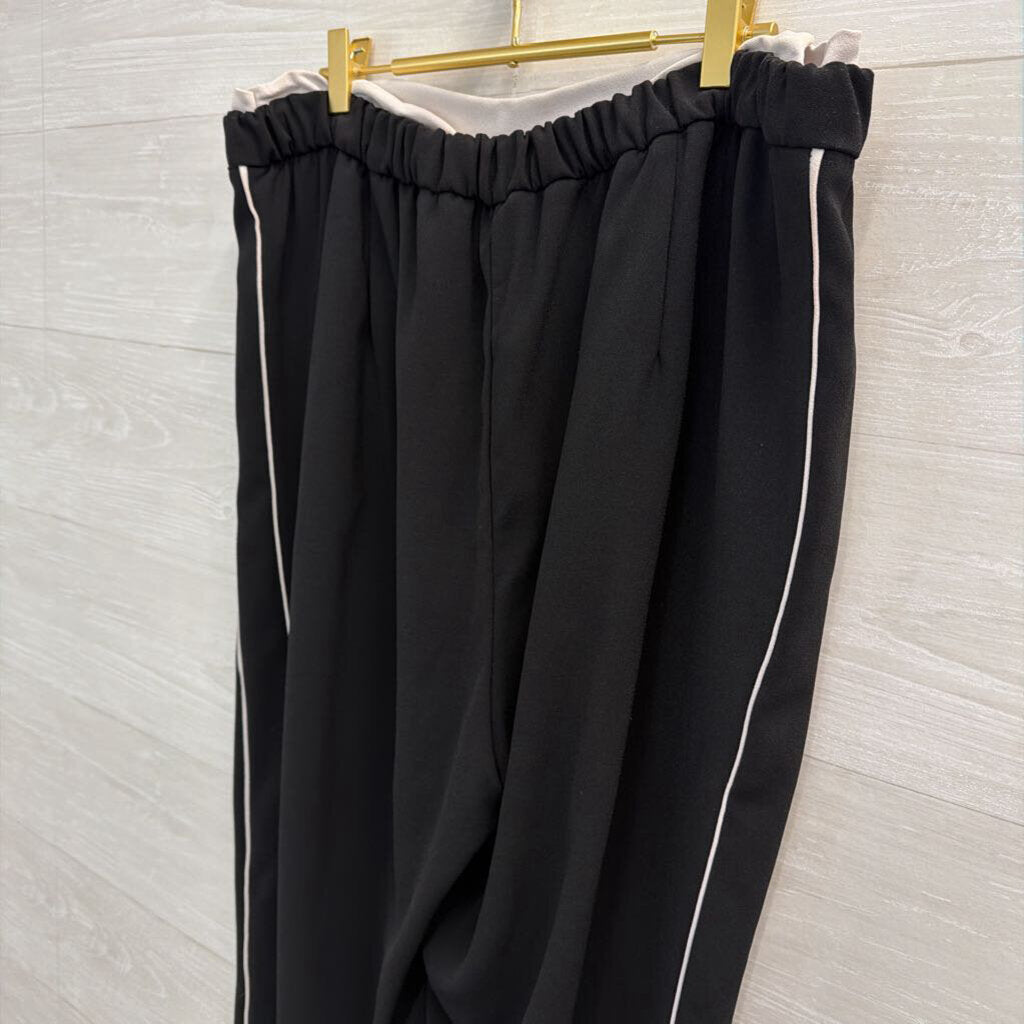 Maeve Black/ White Pull On Track Pants Extra Large Tall